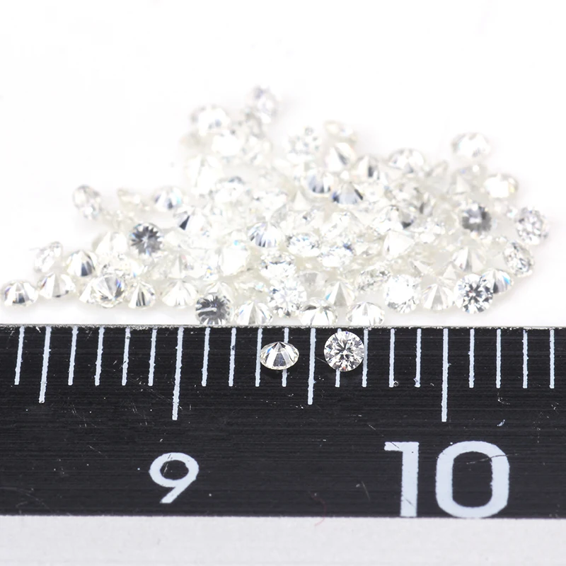 Wholesale 0. 8-2.9mm Round Shape Melee Moissanite D/VVS Loose Moissanite Gemstone for Mosinite Diamonds Watch