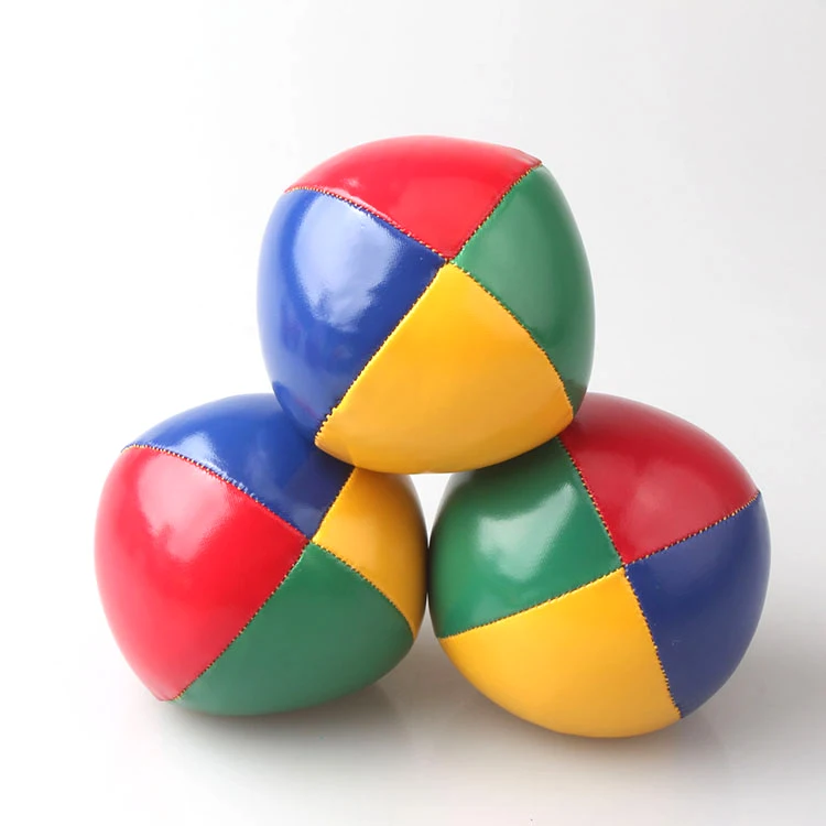 custom logo surface plastic particle soft comfortable juggling