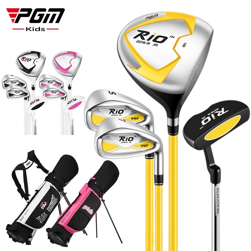 PGM JRTG017 RIO Series Right Handed Kids Children Junior Boys Girls Golf Clubs Complete Set with Golf Stand Bag