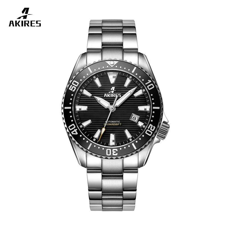 

Diver Watches Submarine Mechanical 316L Stainless Steel for Men 2020 Leather Diver Watch Sport Watch MIYOTA Analog 20ATM