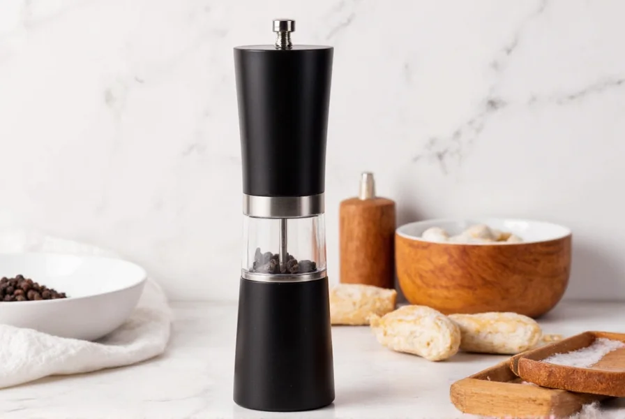 Step-by-step visual guide showing proper cleaning and maintenance techniques for different pepper grinder types