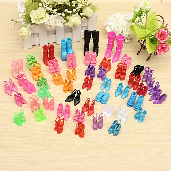 

Wholesale 60 Pairs Trendy Mix Assorted Doll Shoes Multiple Styles Heels Sandals For Dolls, Picture