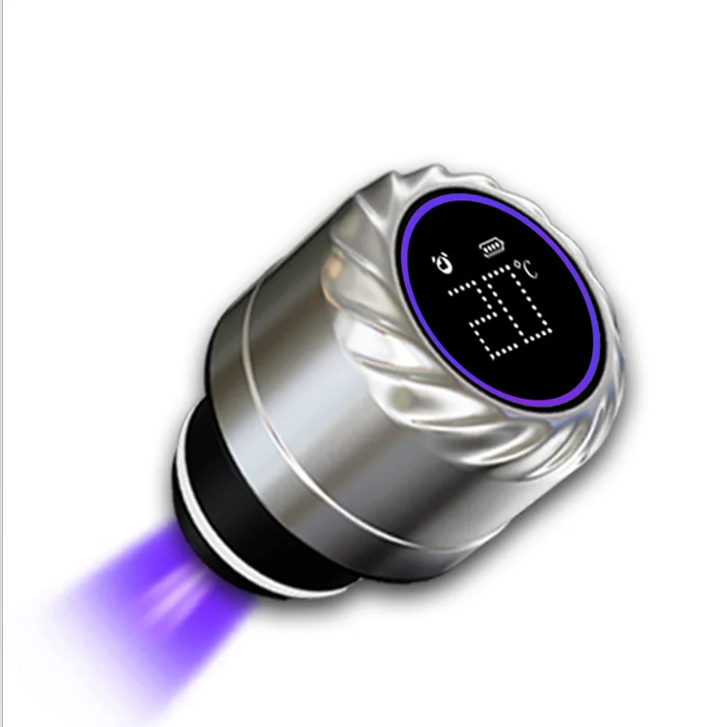 

White UV Sterilizer Intelligent Vacuum Water Cup Stainless Steel Rechargeable UV-C Light Lid Water Bottle lid