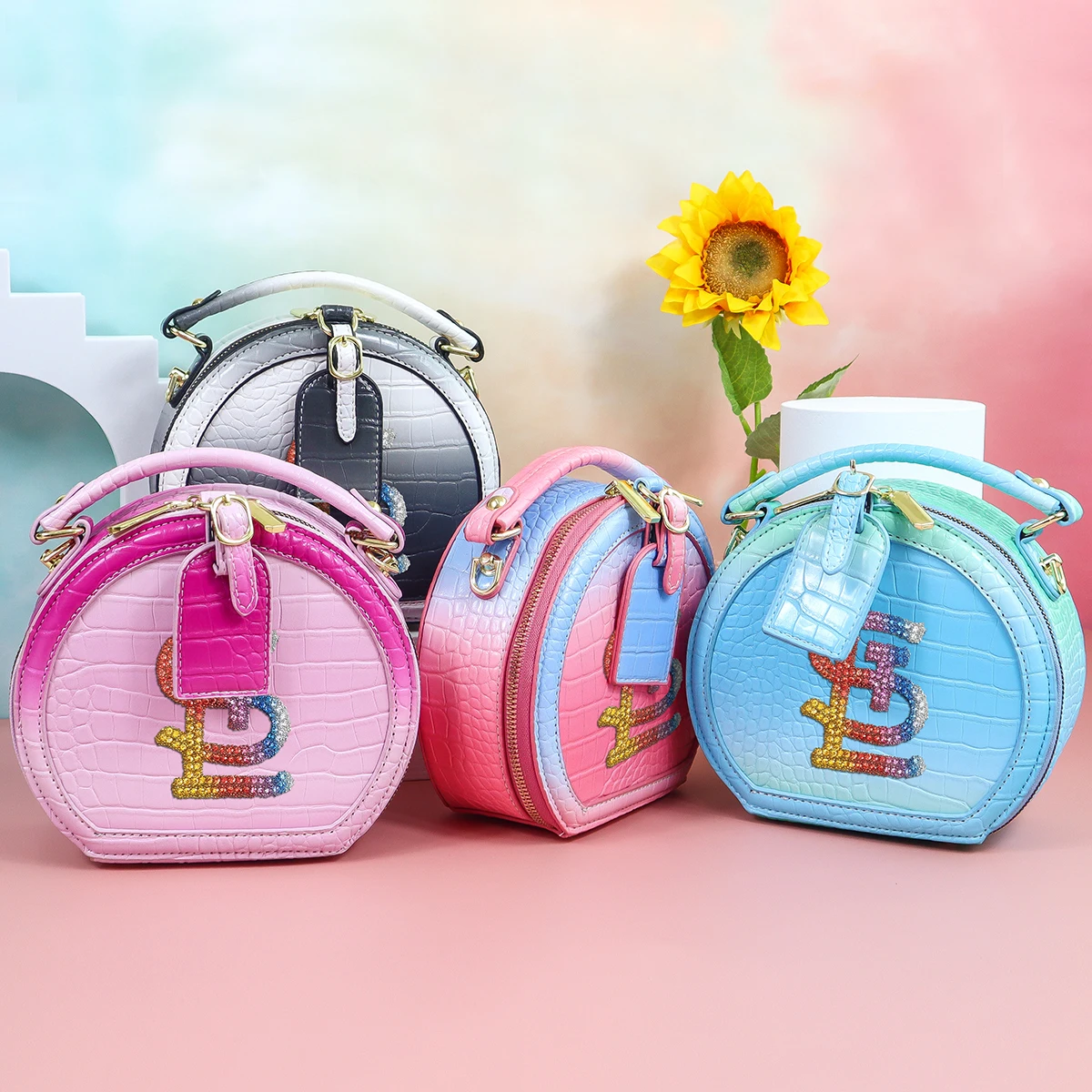 

Wholesale designer handbags for women luxury famous brands PU leather women bags ladies wallet, 4 colors
