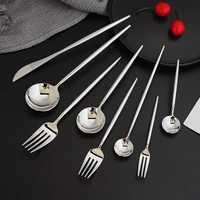 

flatware 18/10 creative hot selling high grade wholesale customization laser logo stainless steel spoon dinnerware+Sets