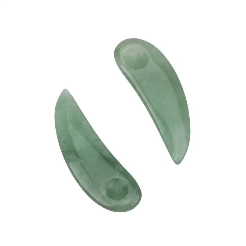 

Hot Selling Natural Quartz Guasha Spoon Personal Care Eye Cream Spoon Jade Facial Mini Cosmetic Spatula