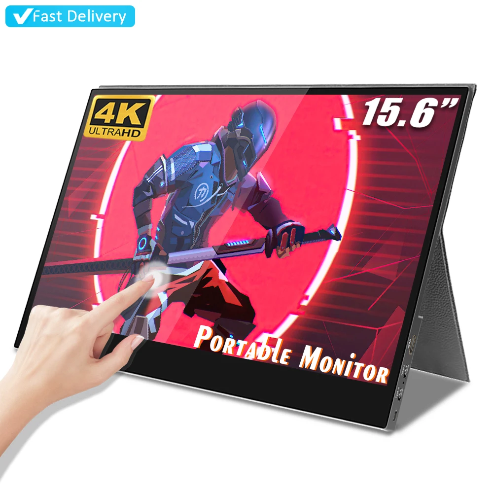 

Sibolan LCD Gaming 15.6 inch 4k portable touch screen monitor usb c input for laptop computer pc ps4 m&ac smartphone