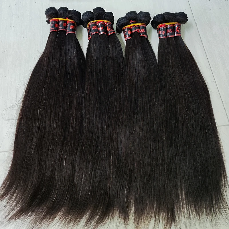 

Letsfly Silky Straight Hair Bundles 18inch Hot Selling Free Shipping Full Hair Natural Soft Virgin Hair Bundles For Black Woman