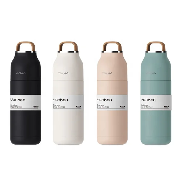 

Creative Series Thermal Cup Outdoor Portable Travel Thermal Bottles for Men and Women, Pink, black, beige, cyan
