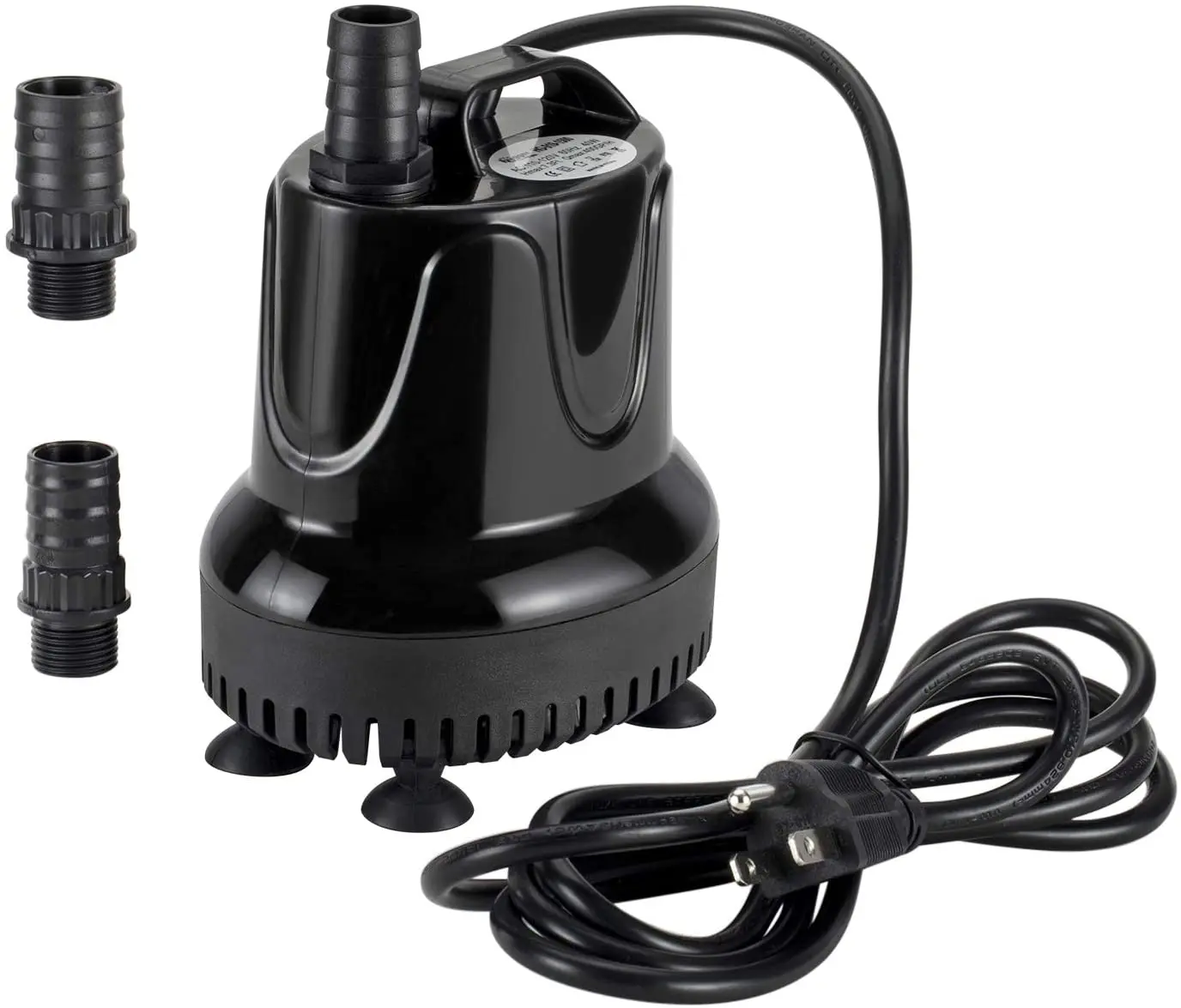 

Hygger Submersible Water Pump 18W 40W 60W 90W Fountain Pond Aquarium Fish Tank Pump with Power Cord, 3 Nozzles