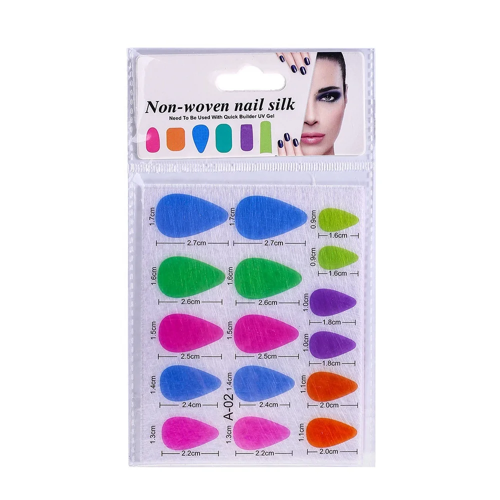 
DIY French Manicure Nail Art Fiberglass Silks Non-woven Fiber Glass Nail Extensions Form Accessories 