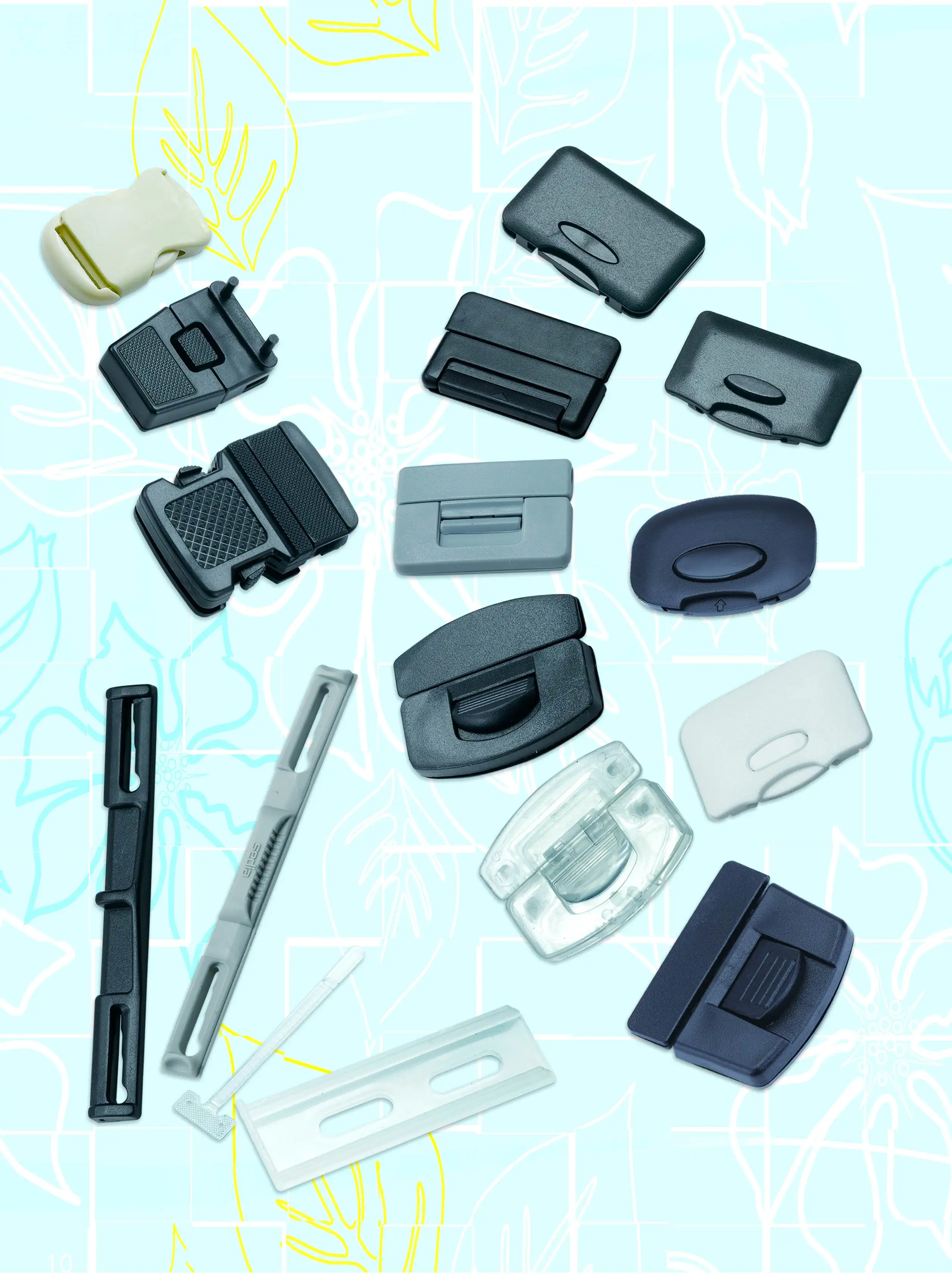 
Stationery Parts Plastic Buckle For Accordion Expanding File Folder 