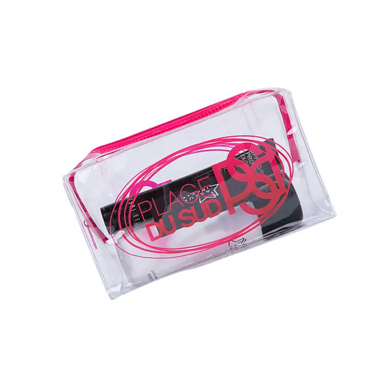 

Waterproof Customised Pvc Clear Plastic Toiletry Bag Transparent