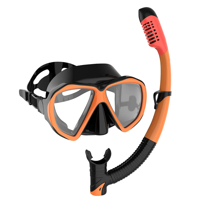 

OEM supported Hot sale full dry scuba snorkel diving mask diving goggles for underwater sport, Any color can be chosen for frame, lens and strap