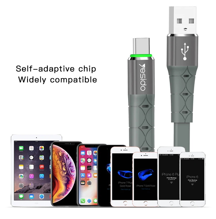 Newest Arrival 2.4A Charging Usb Tpe Data Cable Line Mobile Phone Charger Flat Cable For Iphone