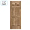 JHK-006 6 Panel Moulded Door Skin Black Walnut Veneer Door Skin