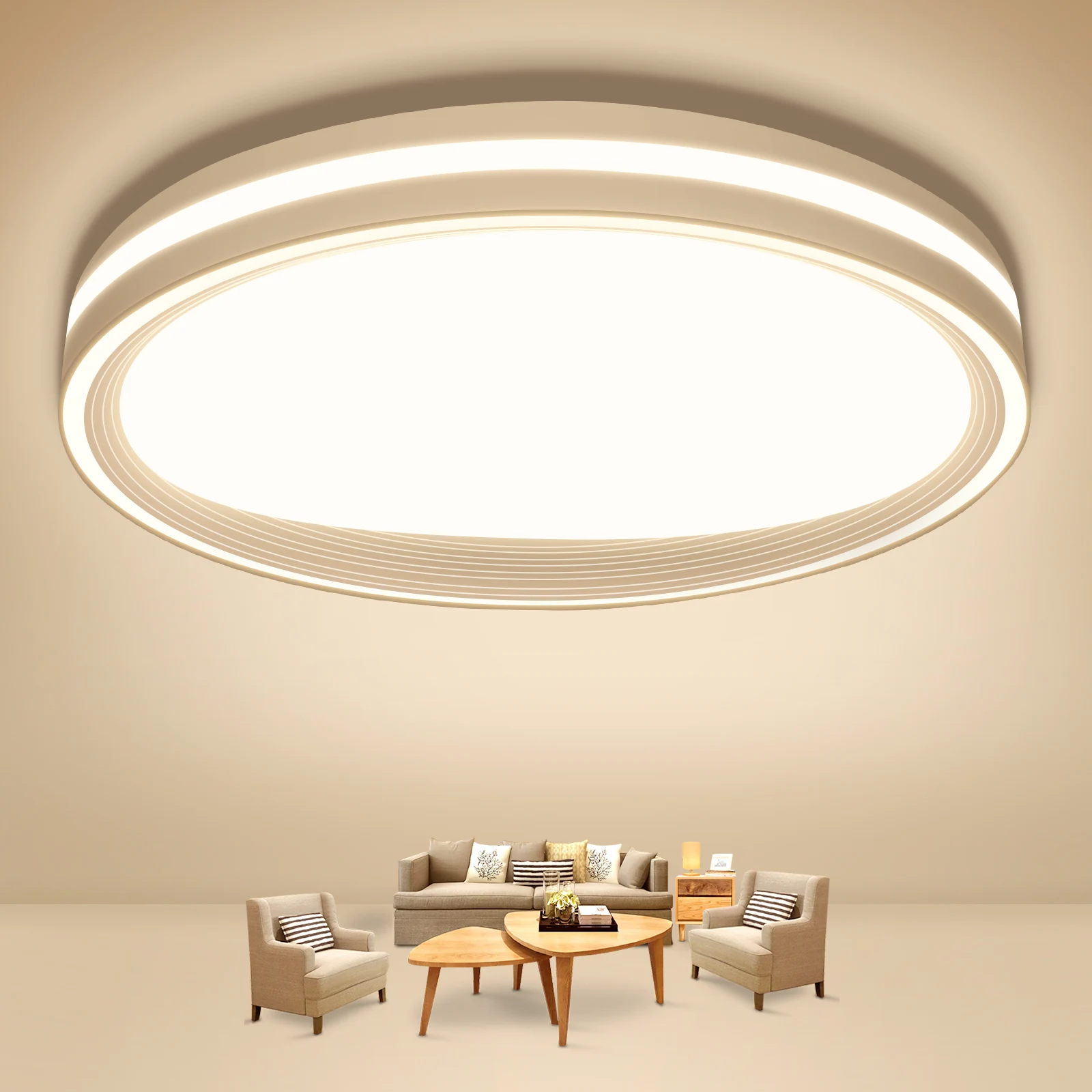 

High Quality Living Room Ceiling Fancy Light 24 Watts Home Lighting Bedroom Modern Led Ceiling Lamp 5000K