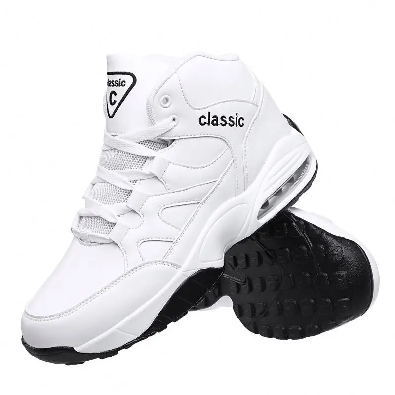 

New men's new spring basketball shoes large size casual shoes students non-slip shoes, Black and red,black and white,white