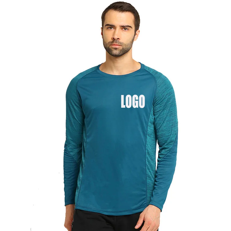 

Casual Daily Print Customized Logo Slim Fit Long Sleeve Rpund Neck Men'S T Shirt