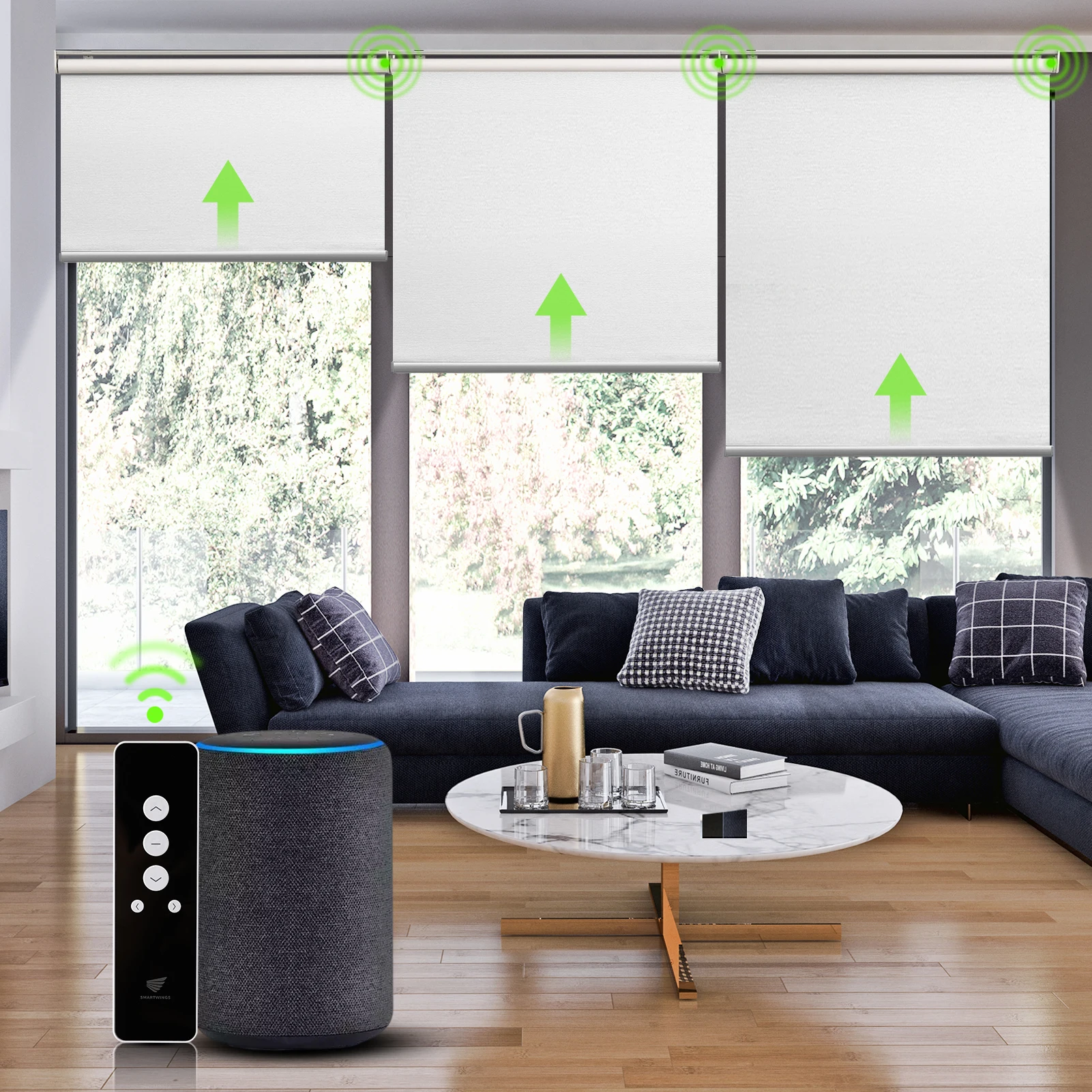 

Deyi Smart roller blinds alexa Window Shades, Customized color