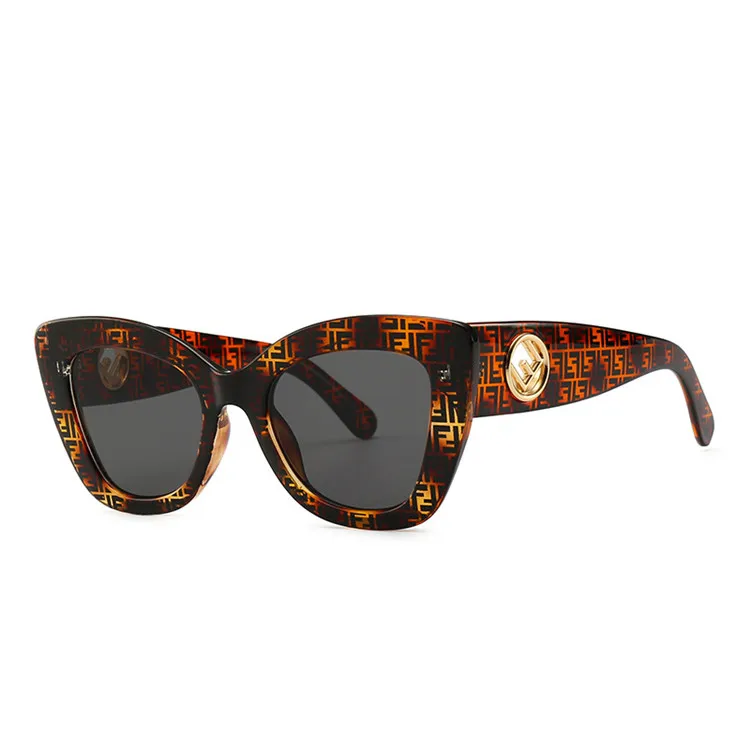 

2020 Custom Logo New Arrivals Fashion Retro Vintage Women Cat Eye Sunglasses