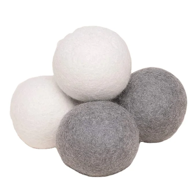 

XL Size Wool Dryer Balls Natural Fabric Softener & 100% Organic Premium New Zealand Wool