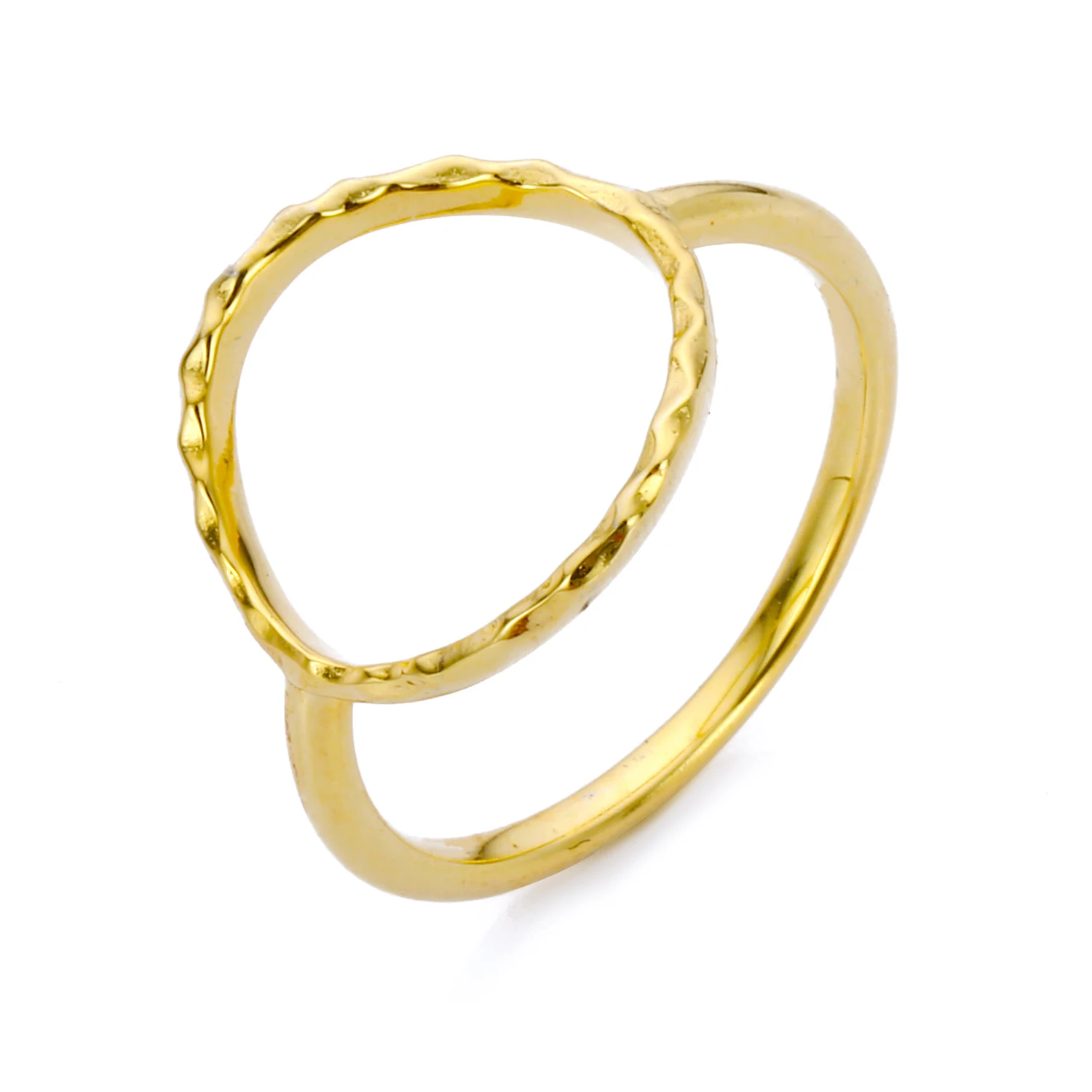 

JUJIE Stackable Rings Korean Minimalist Yellow Ring, Silver/gold/rose gold