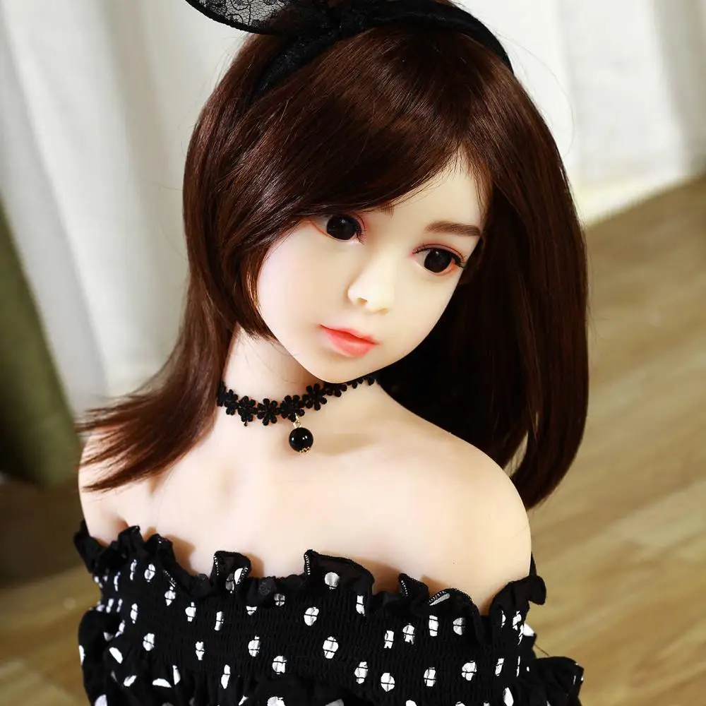 100cm 3.33Ft Full Body Small Breast 3 Holes Cute Girl Mini Size Sex Doll for Man