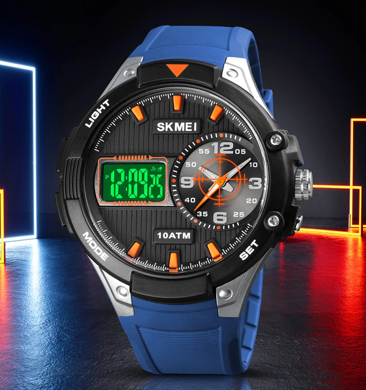 

New Arrival Skmei Sport Digital Swimming Watch 100 Meters Water Resistant Men Wristwatch Wholesale