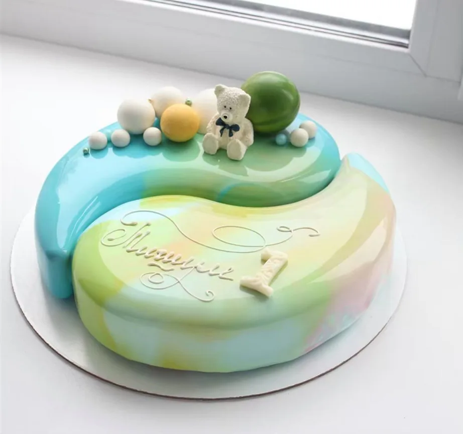 

LOVE'N LV579Y Chinesischer Stil Yin Yang Taiji Form Mousse Cake Backen DIY Mousse Schimmel Silikon Form