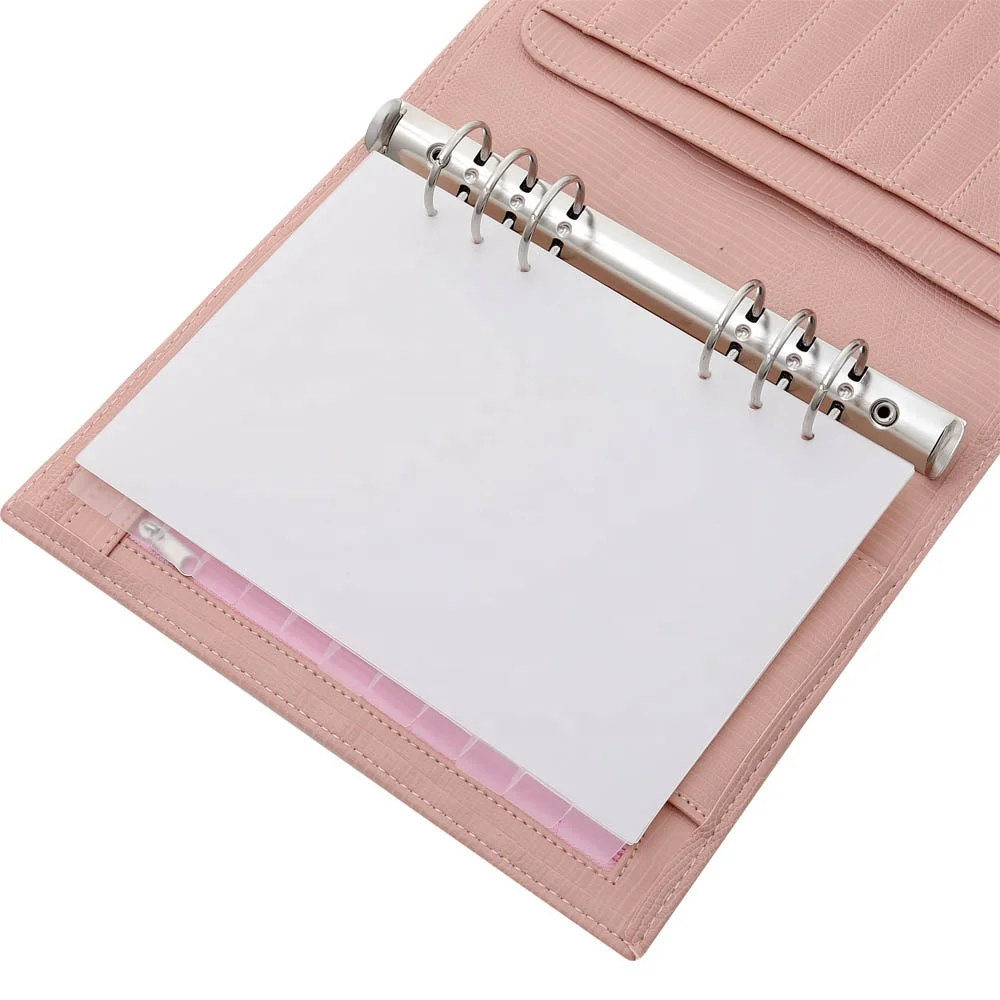 

A5 Binder Plastic Transparent Index Divider Pages with 12 Tabs on 6 Ring Bound Personal Agenda Planner as 12 Monthly Separators