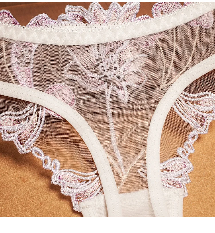 Sexy Lace Gstring Vrouwen String Kant Bloemen Laagbouw Tback Panty Bikini Vrouwen Slipje