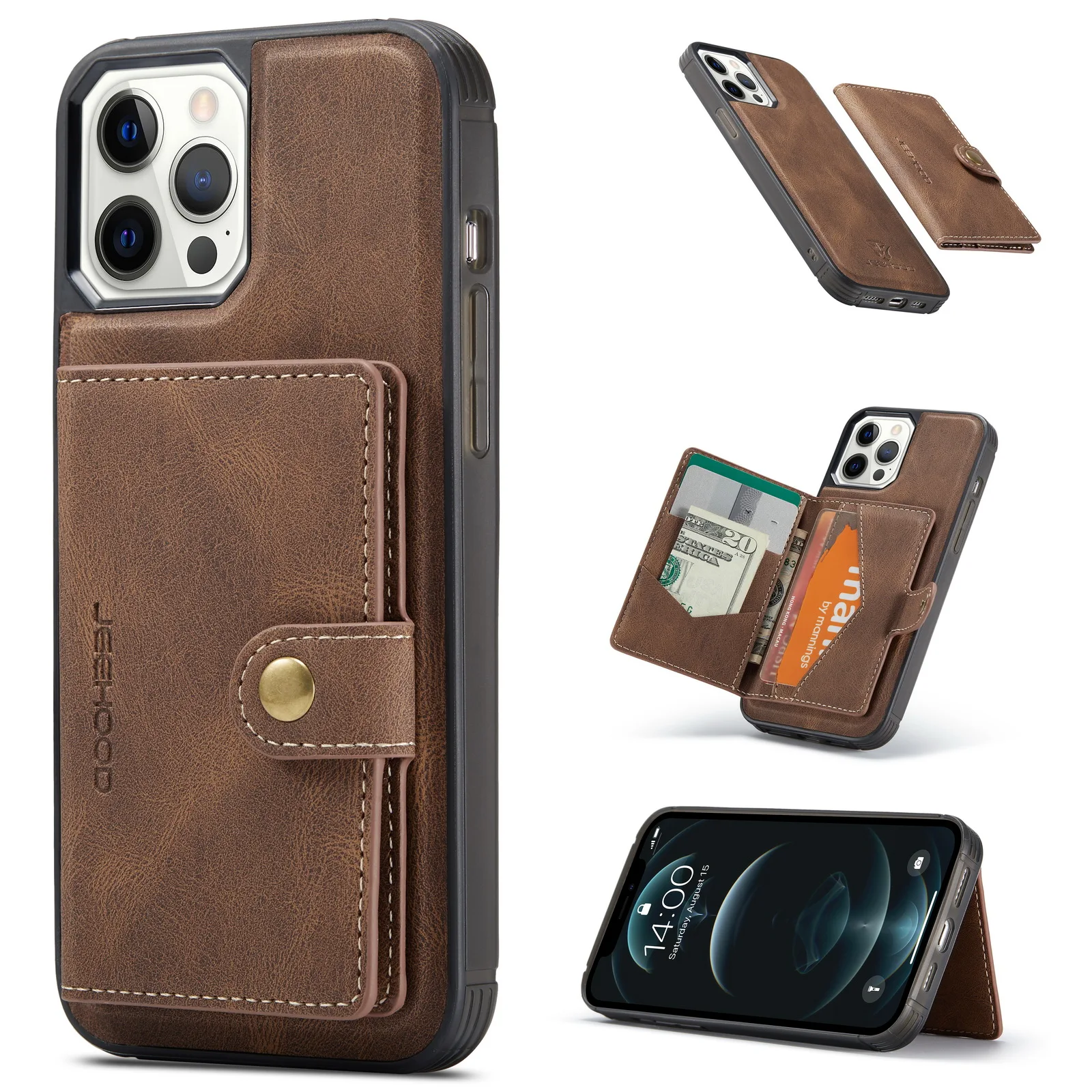 

for iphone 12 leather case, for iphone 12 card holder leather case , for iphone 12 pro max magsafe leather case