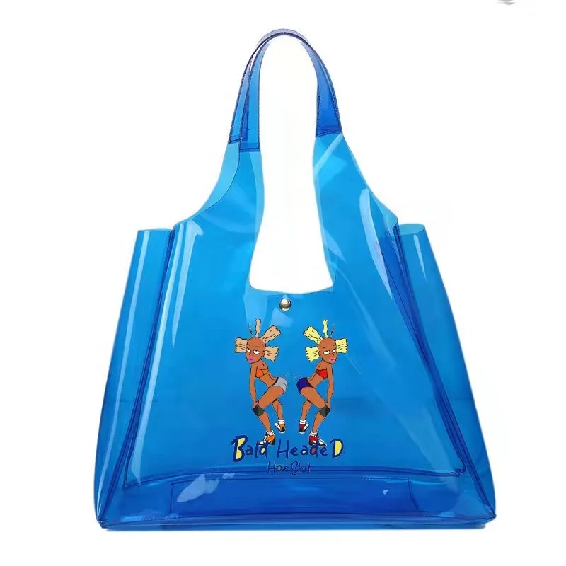 

Manufacturer Of Custom Transparent Work Tote Shoulder Bag Women Handbag Purse Clear Pvc Shopping Bag, Customers' requirement