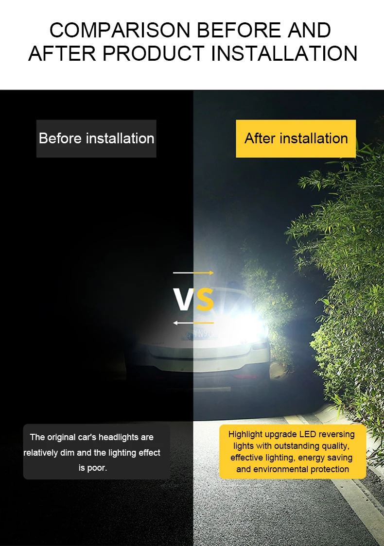 Yobis Super Bright Reverse Light With 3030 24led 912 921 T15 W16w Car