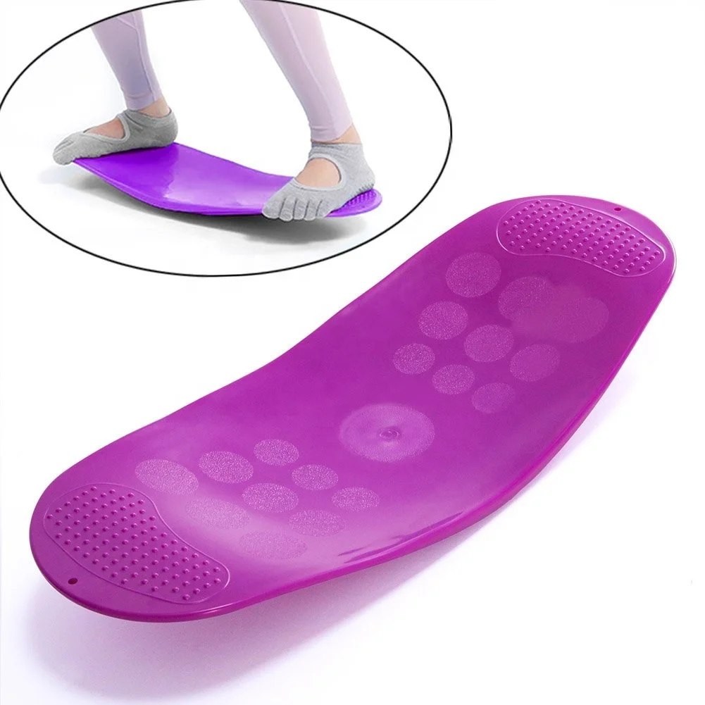 

Twisting Fitness Balance Board Workout Yoga Gym Fitness Training Prancha Abdominal Leg Training Balance Exercise + Non-slip Mat, Optional