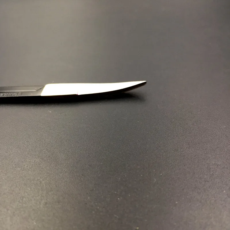 
Hot selling eyebrow trimming scissors black stainless steel spray paint scissors eyebrow cutting scissors 