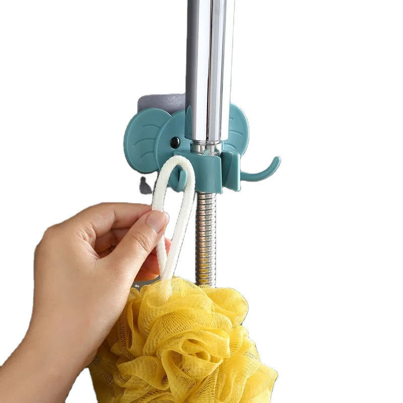 

Elephant shower bracket creative shower holder punch-free bathroom shower rack
