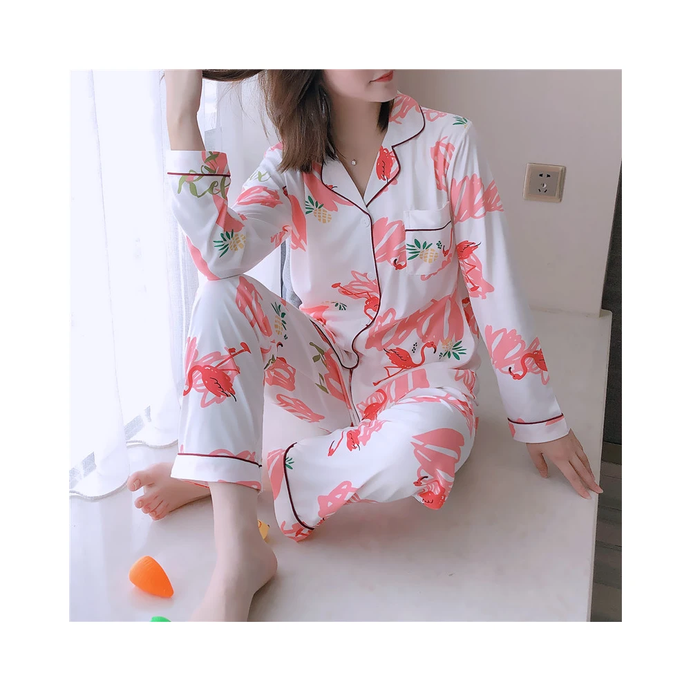 

Factory direct 100% polyester quick-drying breathable ladies pajamas
