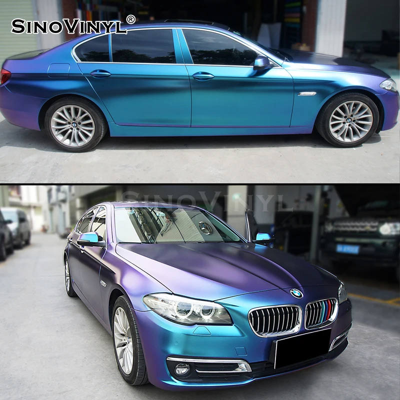 

SINOVINYL Factory Wholesale Price Chameleon Electro Metallic Matte Gloss Auto Film Wrapping Vehicle Sticker Car Wrap Vinyl