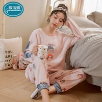 

cotton couple pajamas suit leisure home nighty sleepwear