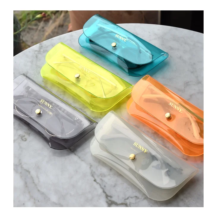 

Pvc Eyeglass Case Travel Eyeglasses Pouch Clear Eyeglass Bag Eyewear Organizer Shine Sunny Clutch