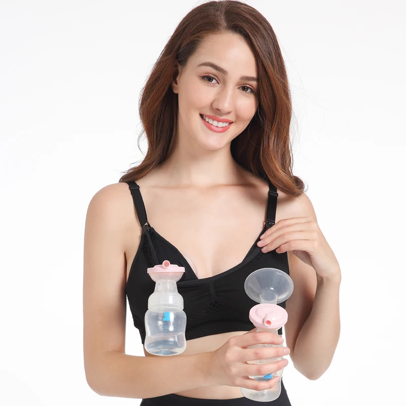 

Breast Feeding Bra Hand Free Custom Nursing Sucking Bra Maternity Nursing Clothes for Women
