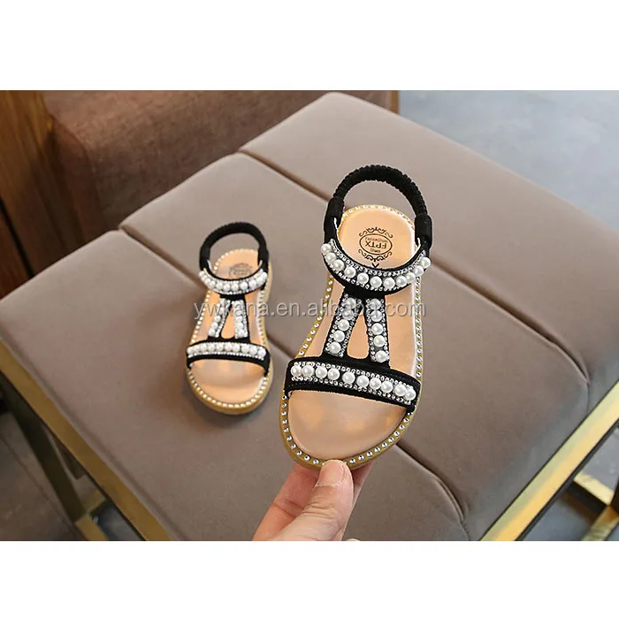 

Boutique new girls sandals princess baby girl shoes 2020 Toddler Infant Kids Pearl Bling Princess Shoes Sandals, Picture