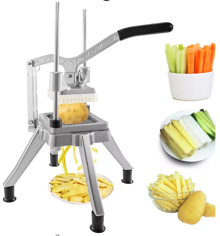 

Fruit Vegetable Dicer Heavy Duty Commercial Kitchen Prep Food Chopper Cutter 3/8" Multifunction Manual Spiral Vegetable Cutter