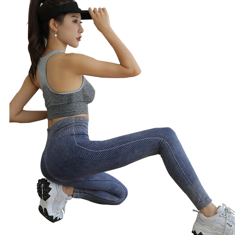 

90 Nylon 10 Spandex Women Workout Fitness Gym Wear Clothes Yoga Pants Leggings exercise high waist legging for female, Gray,black,purple,red,blue