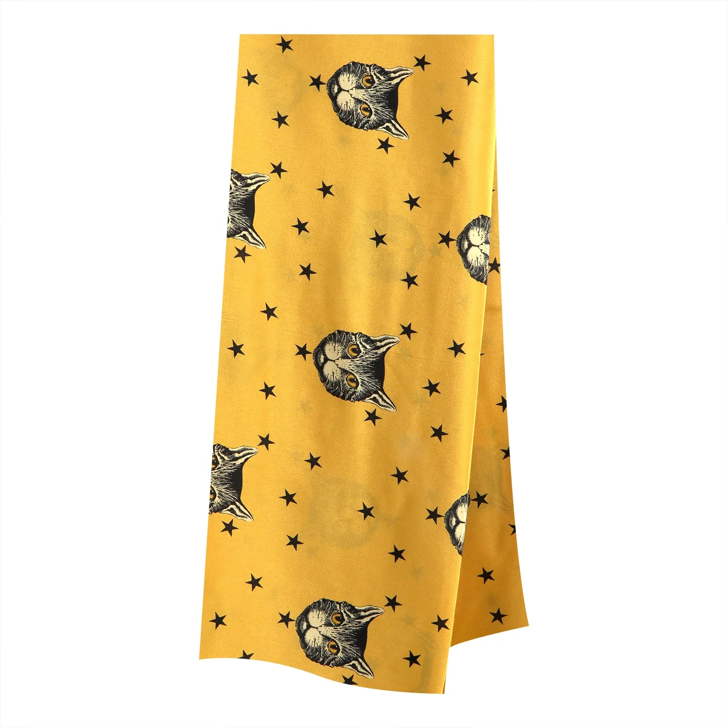 
100% pure mulberry silk crepe de chine digital printing animal pattern fabric for dresses and tops 