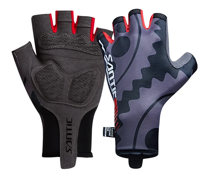 

Santic OEM Customized Anti-slip Bicycle Bike Riding Motorcycle Sport Half Finger MTB Cycling Gloves, Customized colors