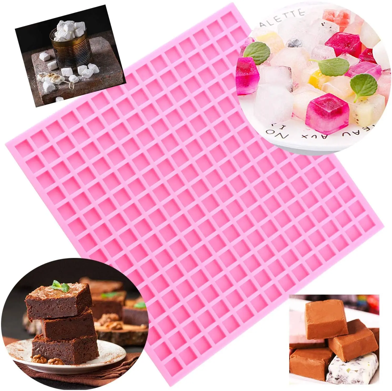 Moules A Bonbons En Caramel Durs Et Carres De 225 Degres 225 Cavites Carres En Silicone Pour Le Sucre Au Chocolat Buy Carre Silicone Sucre Moule Carre Dur Moule De Sucrerie Bonbons Moules En Silicone