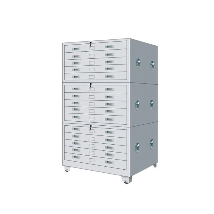 Office Furniture Drawer Storage Locker Metal Engineering Drawing